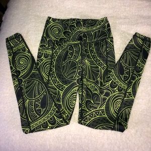 CVG Constantly Varied Gear current neon Zenergy full leggings XS EUC